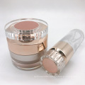 Luxury Clear Rose Gold 50Ml Glass Pump Spray Face Lotion Bottle